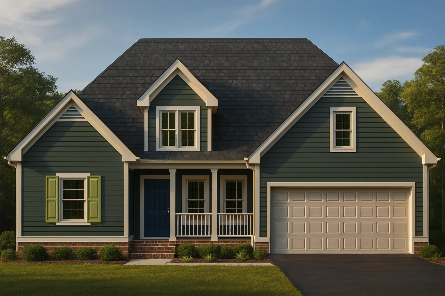 10-1070 HOUSE PLAN - Beautiful House Plan with 1.5 Floors | CAD Architecture Designs