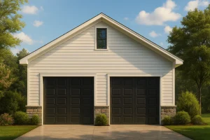 10-1270 GARAGE PLAN - Garage and Living Space Plan - CAD Blueprint for Modern Designs