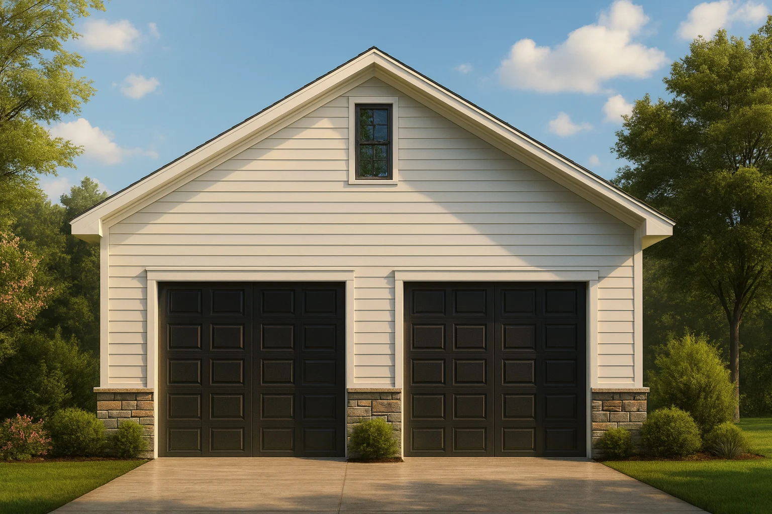 10-1270 GARAGE PLAN - Garage and Living Space Plan - CAD Blueprint for Modern Designs