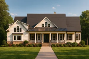 12-2442 HOUSE PLAN - Traditional Luxury House Plan | Detailed Architecture Blueprint