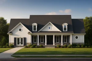 14-1820 HOUSE PLAN - Elegant 2-Story House Floor Plan with CAD Designs & Blueprints