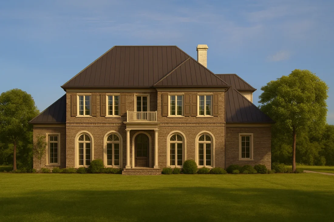 Stunning 2-Story House Plan with French Country Charm & Flexible CAD Layout