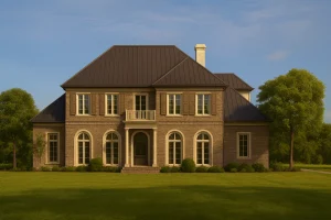 Stunning 2-Story House Plan with French Country Charm & Flexible CAD Layout