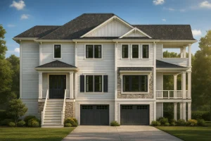 House Plans with Veranda 14 3-bedroom, 3-bath elevated beach house with 3,944 heated sq. ft.