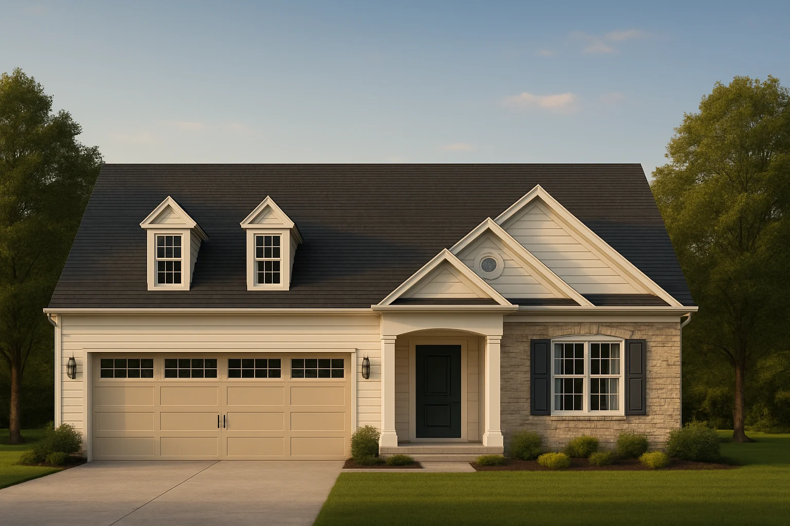 12-2231 RESERVE HOUSE PLAN - Colonial Farmhouse: 2-Story House Plan, 2184 Sq Ft, CAD