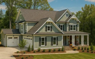 Plan  18-1609 - Hollowghast Mansion  | New American - 5-Bed, 4-Bath, 3,750 SF