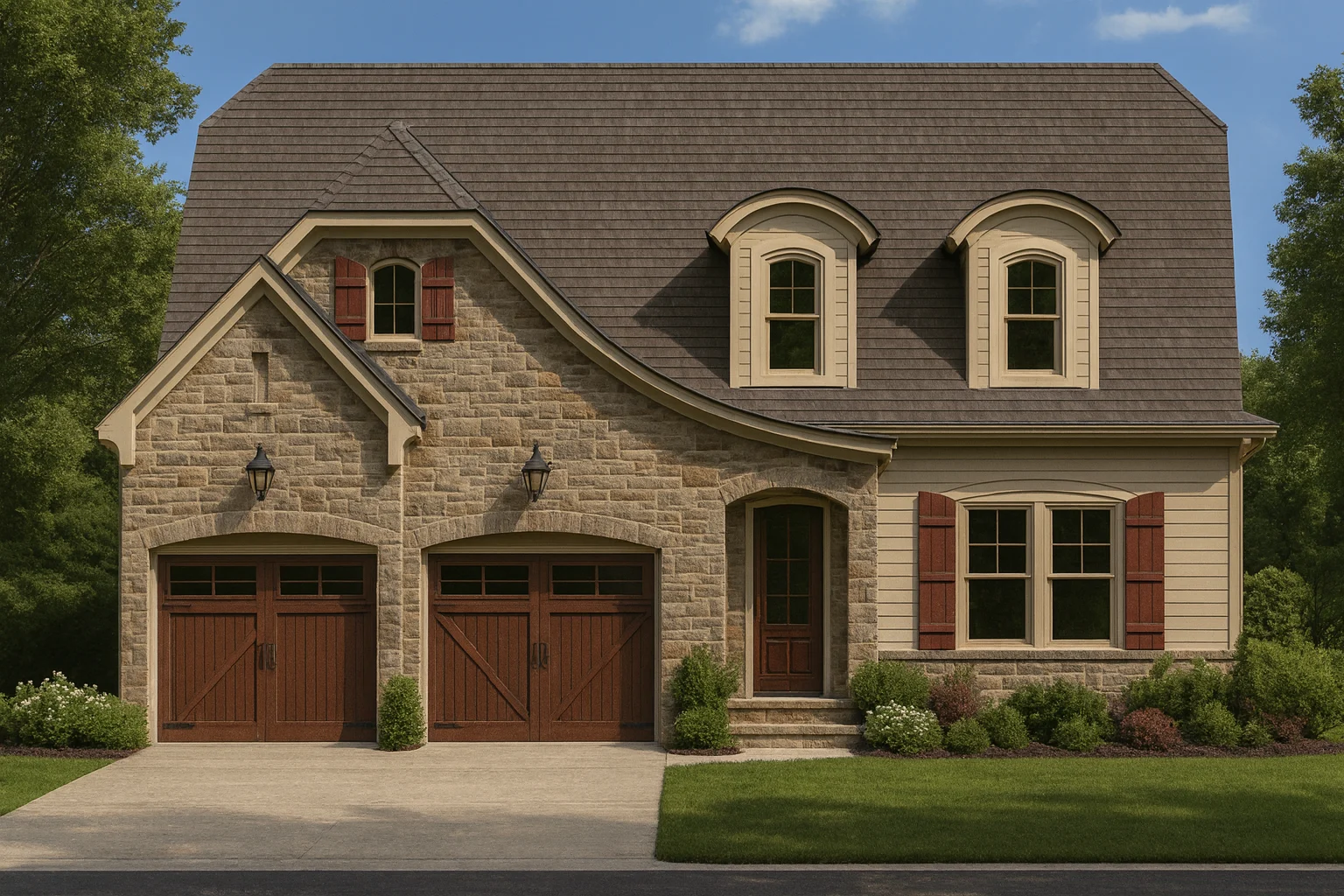 European House Plans 12 Modern 2-Story House Plan with 4 Bedrooms & Flexible Living Areas