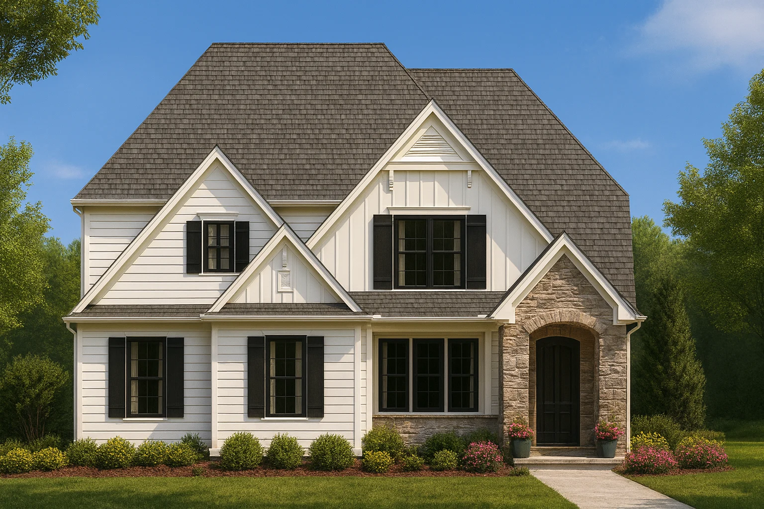 Beautiful 2.5-Story House Plan with Craftsman Charm & CAD Blueprints