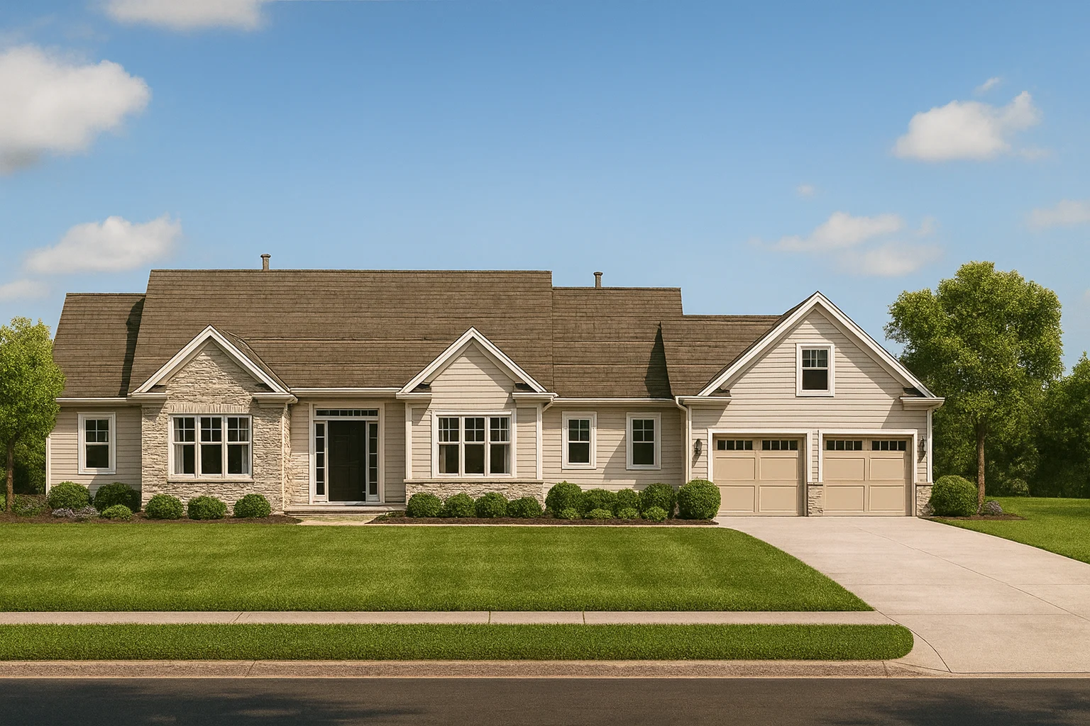 Traditional Craftsman Home Blueprint with CAD Floor Plans