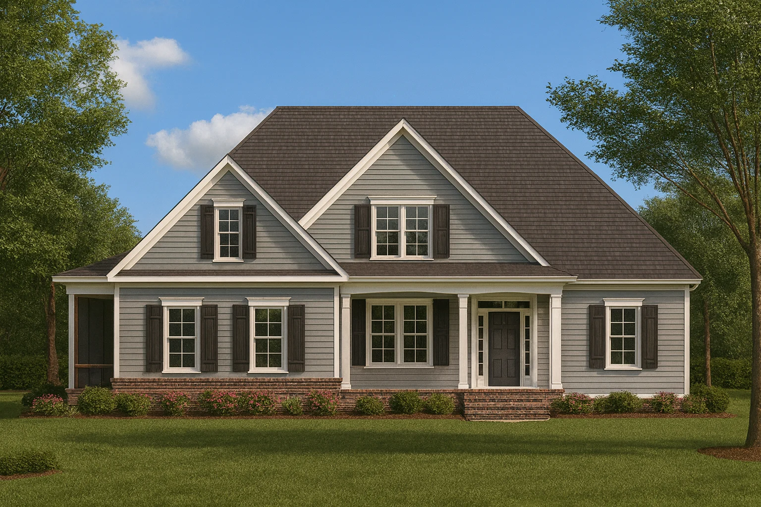 House Plans with Basement 18 Elegant 2-Story Traditional Craftsman House Plan with Open Layout