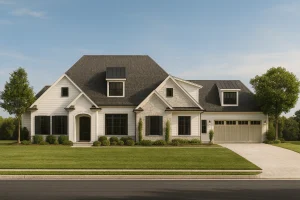 Narrow Lot House Plans 5 Elegant 2-Story House Plan with Transitional and Traditional Design