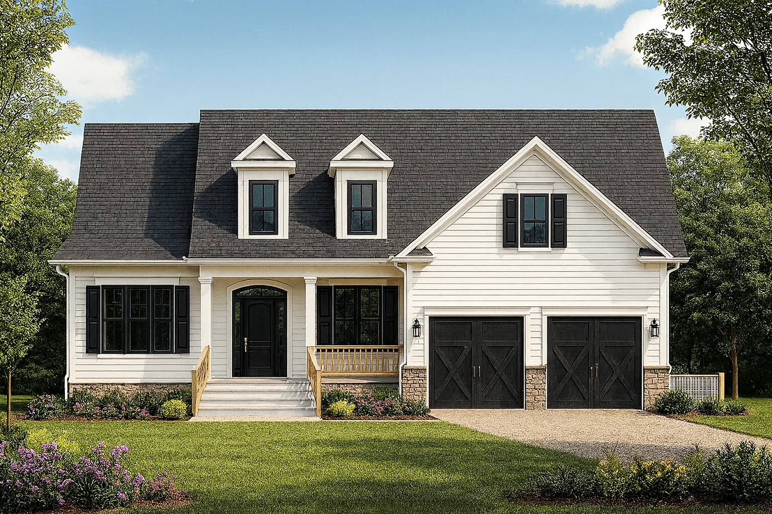 Spacious 1.5-Story House Plan with Craftsman Charm & Open Layout