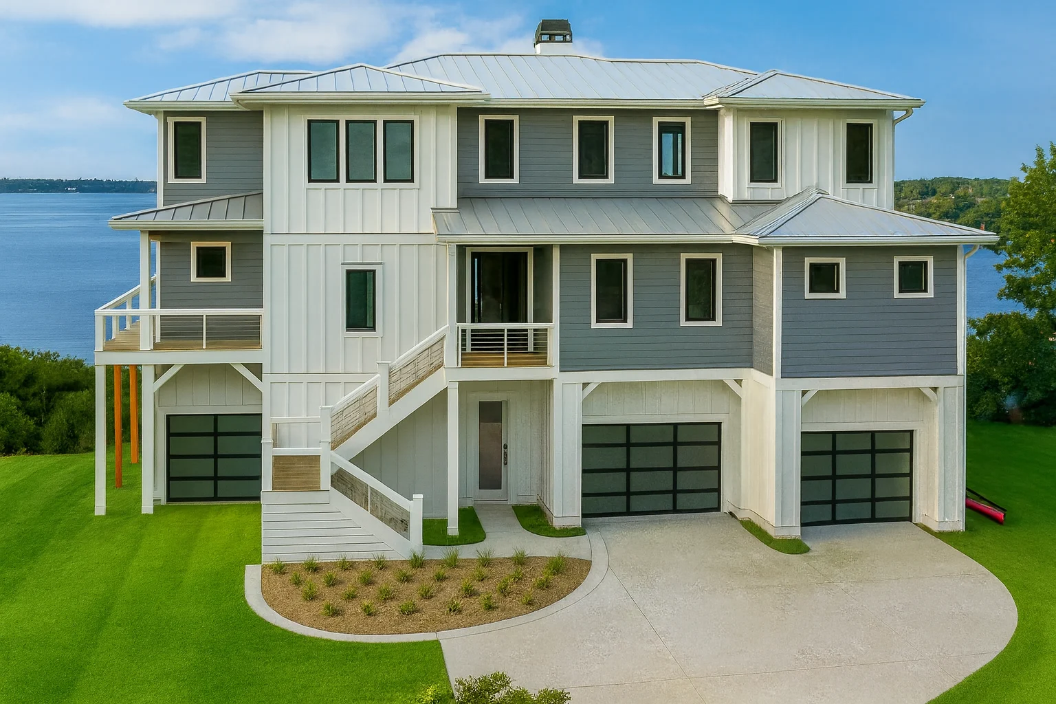 3,765 sq. ft. coastal house floor plan with 4 bedrooms