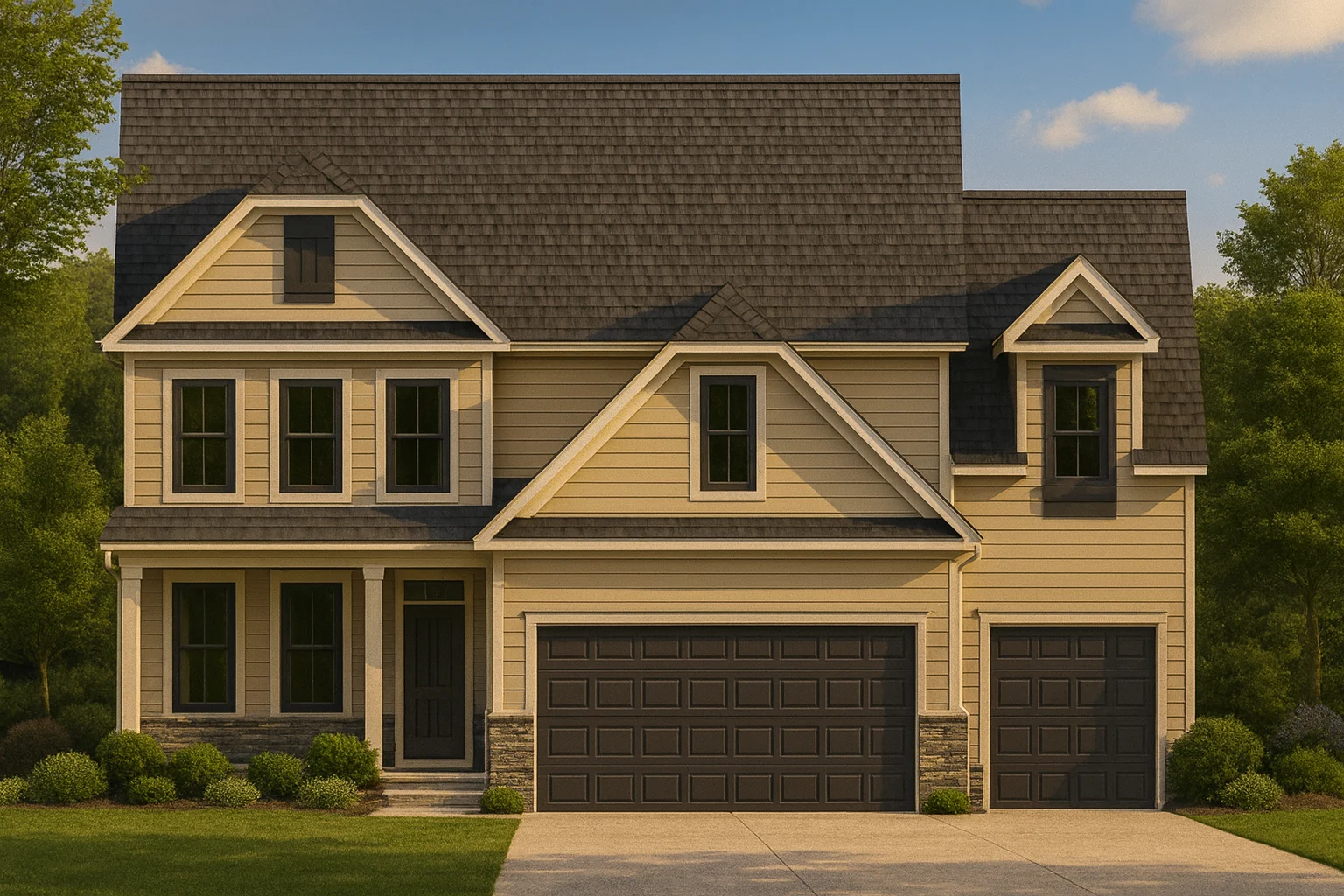 Spacious 4-Bedroom House Plan with CAD Designs & Blueprint Details