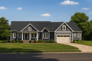 Modern Craftsman Home Plan with Spacious Floor Designs and CAD Blueprint