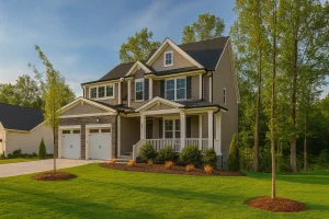 Elegant 2-Story Modern House Plan with Finished Basement & 5 Bedrooms