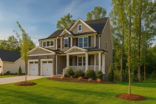 Elegant 2-Story Modern House Plan with Finished Basement & 5 Bedrooms