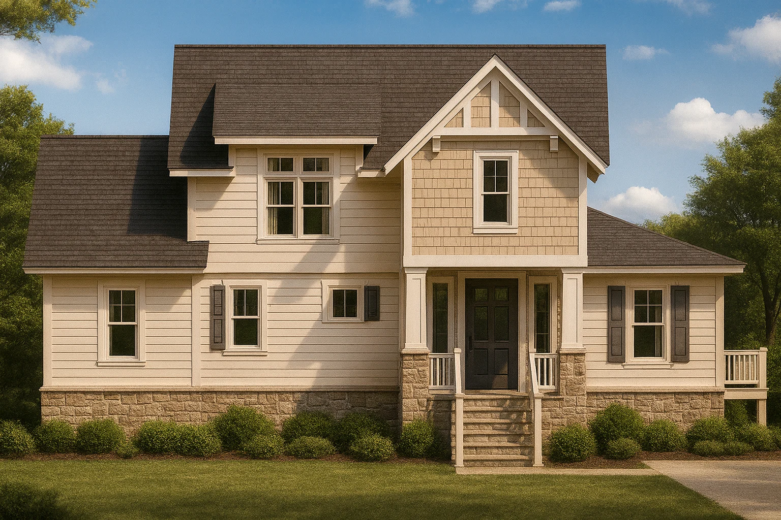 House Plans with Basement 26 Modern Beach Bungalow Home Plan with Detached Golf Cart Garage