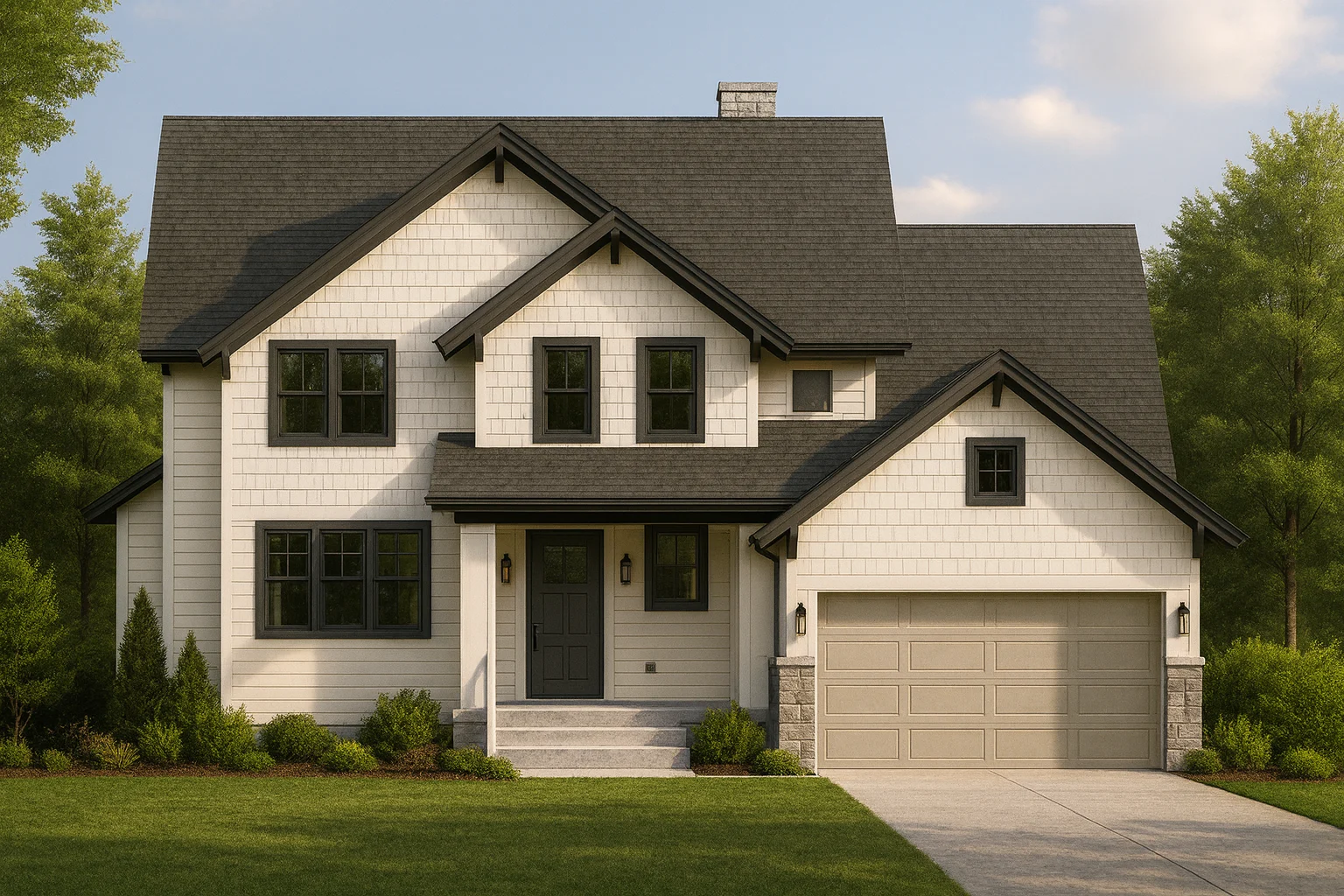 Spacious 2-Story Craftsman House Plan with 5 Bedrooms