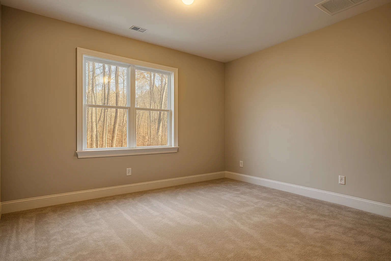 Modern Farmhouse home with white brick exterior, gable roof, and transitional architectural design