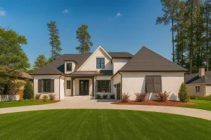 Custom 2-Story House Plan with Transitional Design & CAD Blueprints