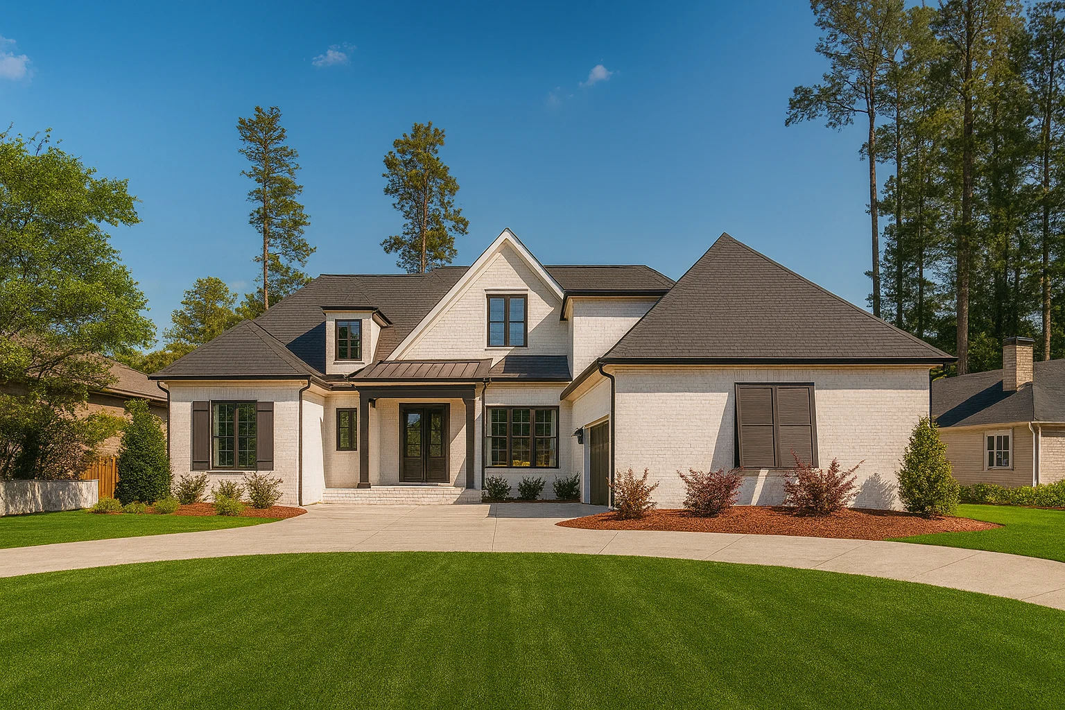 Custom 2-Story House Plan with Transitional Design & CAD Blueprints