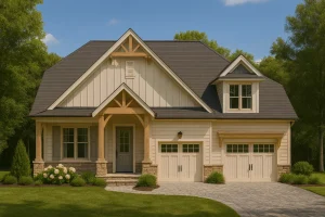 Beautiful Craftsman House Plan with 2 Stories and Detailed CAD Blueprints