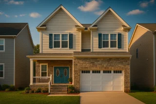 Modern Suburban Home Plan with 6 Bedrooms and Flexible 2-Story Layout