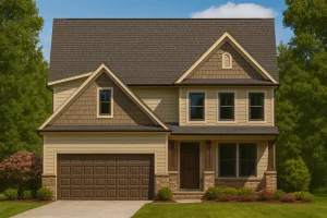 Modern Home Design Blueprint Spacious 2-Story Floor Plan