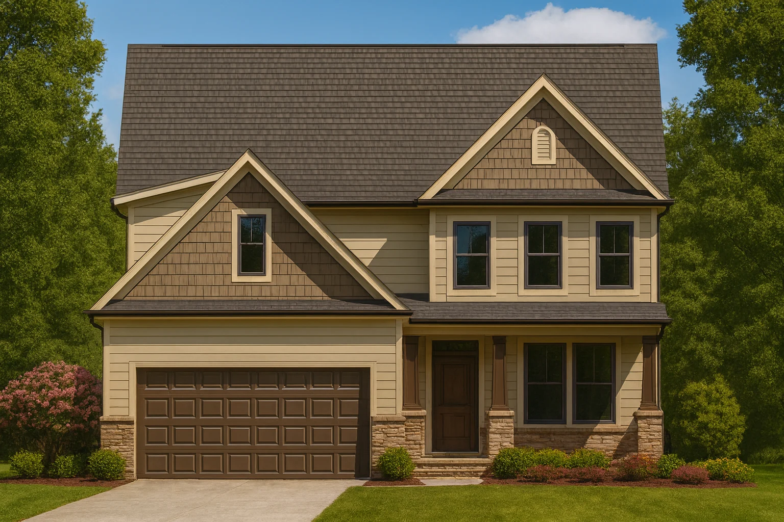 Country Farmhouse Plans 11 Modern Home Design Blueprint Spacious 2-Story Floor Plan