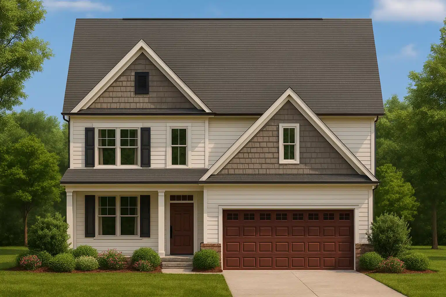 Country Farmhouse Plans 13 Traditional 3-Story House Plan with Bonus Room and CAD Designs