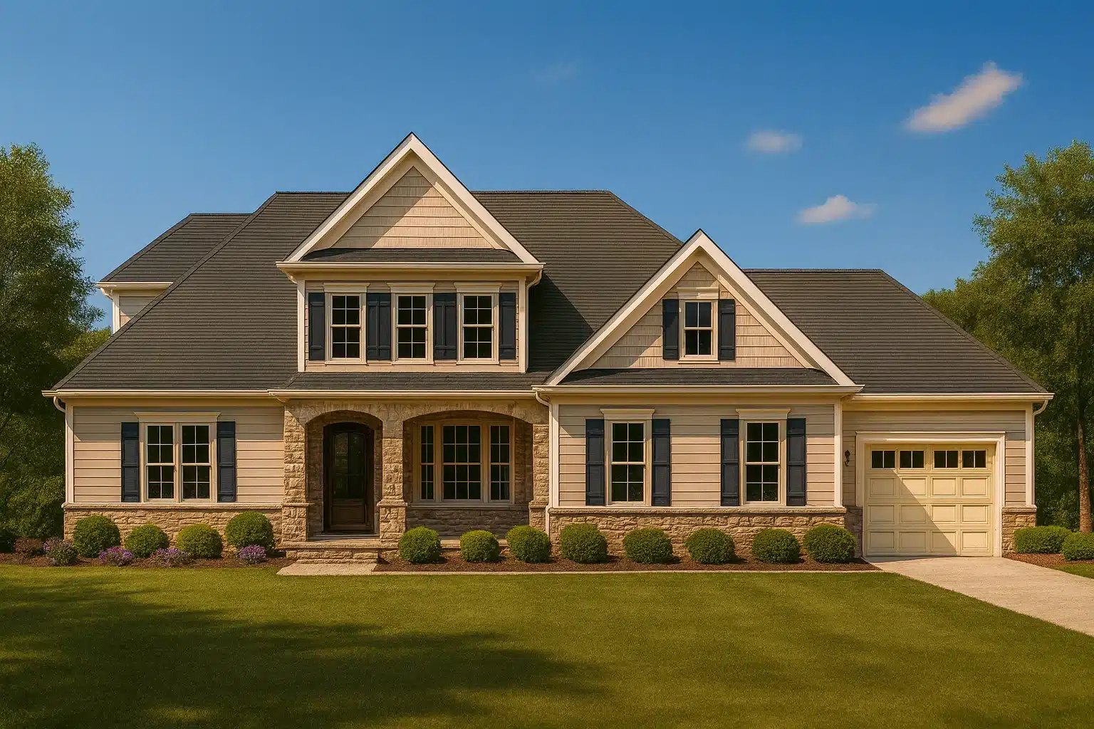 Modern Home Plan with CAD Designs, Blueprint & Two Floors