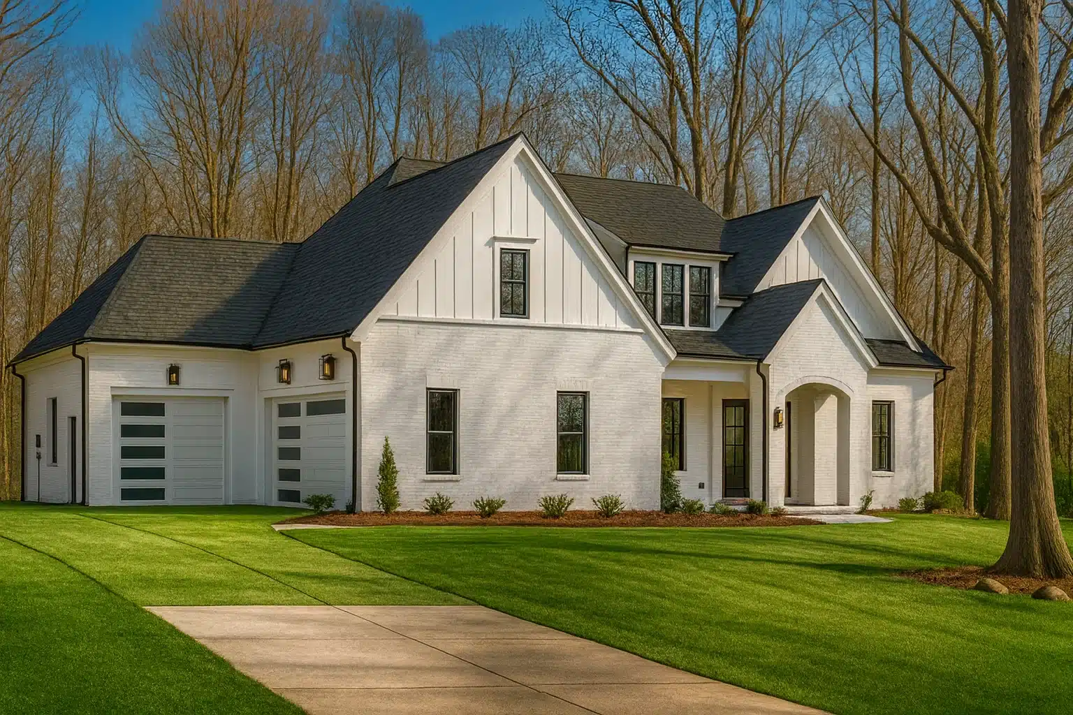 Beautiful Modern Farmhouse Floor Plan with CAD Designs & Blueprint