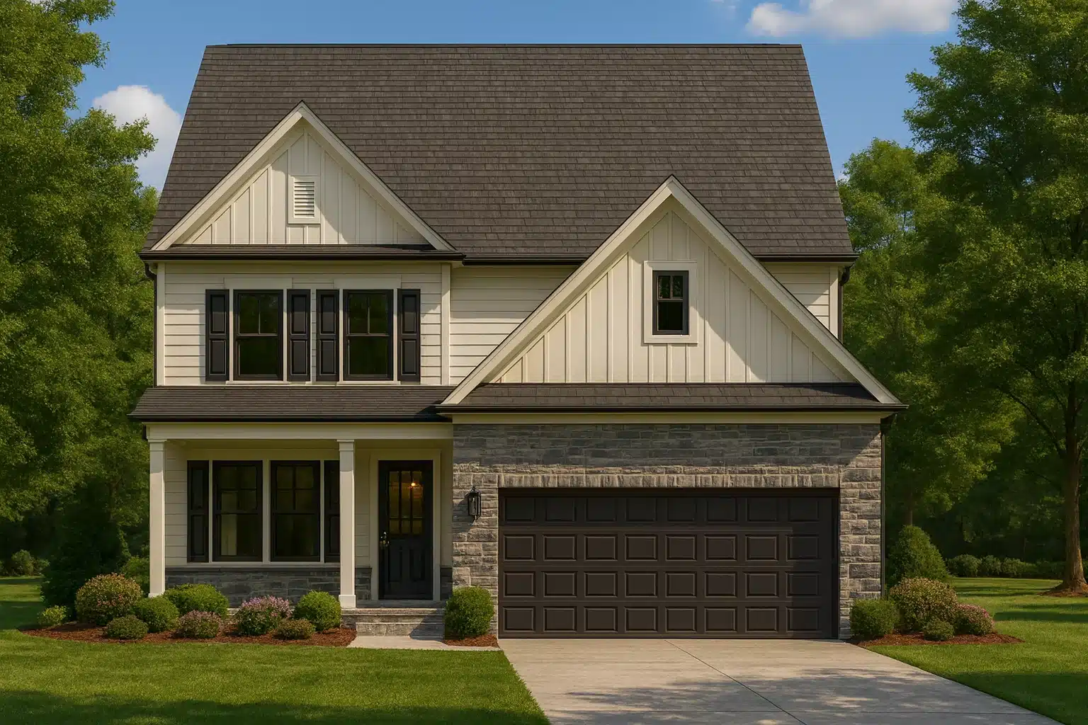 House Plans with Side-Load Garage 13 Modern Craftsman House Plan with 4 Bedrooms and 2.5 Baths