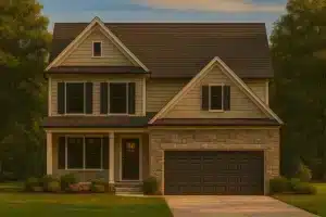 Modern Colonial Floor Plan With 4 Bedrooms & CAD Designs