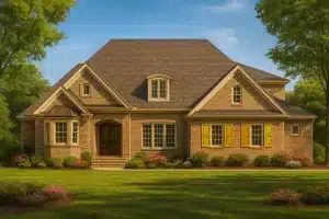 Sprawling 2-Story Home Blueprint with Vaulted Ceilings & 5 Bedrooms