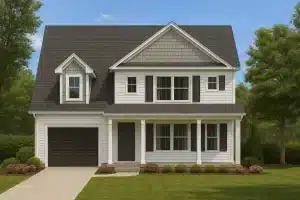 Stylish 2-Story House Plan with 4 Bedrooms and Bonus Room