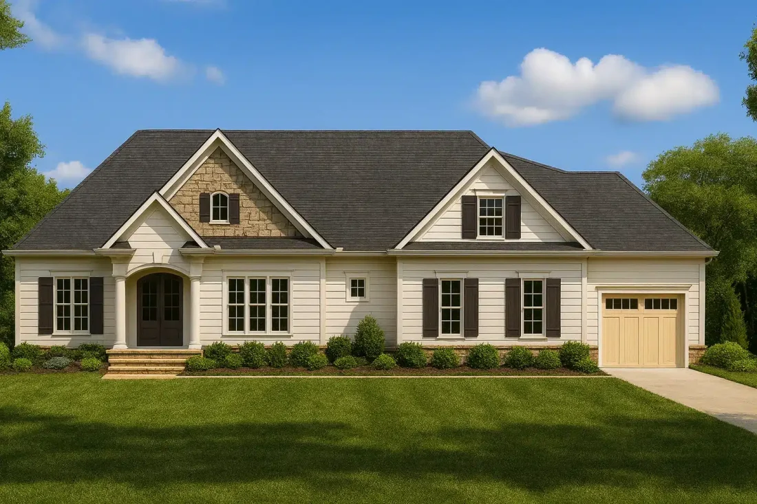 Spacious 2-Story House Plan with Traditional Craftsman Style