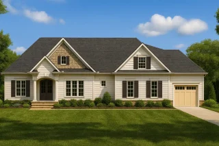 Spacious 2-Story House Plan with Traditional Craftsman Style