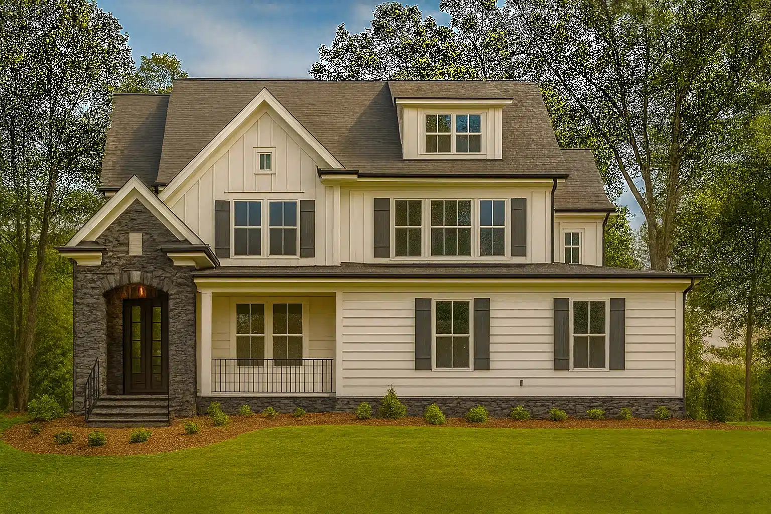 House Plans with Side-Load Garage 7 Modern Craftsman 3-Story House Plan with CAD Blueprints