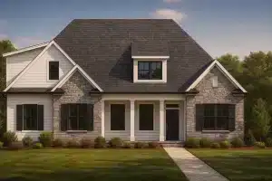 Luxury House Plans 9 Craftsman house plan with 3 bedrooms, 3 baths, and stone-and-siding exterior