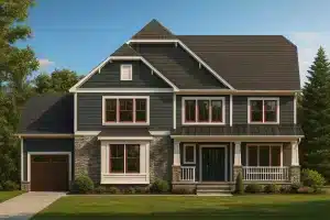 Craftsman Farmhouse Home Plan - 4-Bed, 3.5-Bath, 3,215 SF
