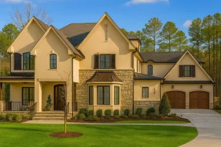 Elegant 2.5-Story French Country House Plan with 5 Bedrooms