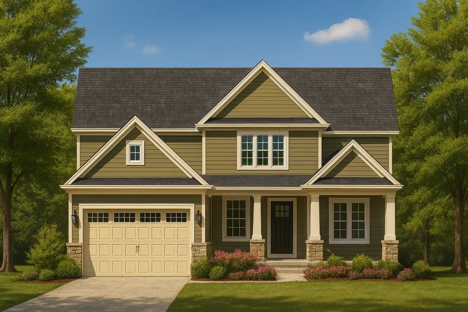 Country Farmhouse Plans 12 Spacious 4-Bedroom Home Plan with Bonus Room & Custom Blueprint