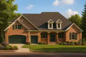 Coastal Cottage Home Floor Plan 3-Bed, 3-Bath with 1.5 Stories