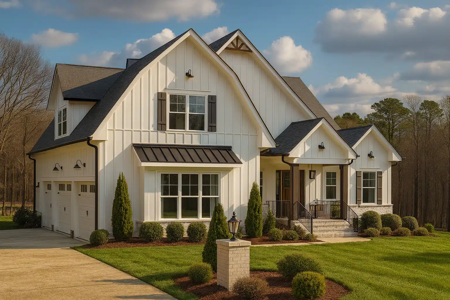 Elegant 2-Story Modern Farmhouse House Plan