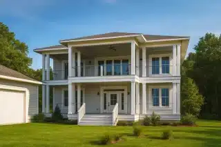 Contemporary Beach Home Plan with Blueprint & CAD Designs