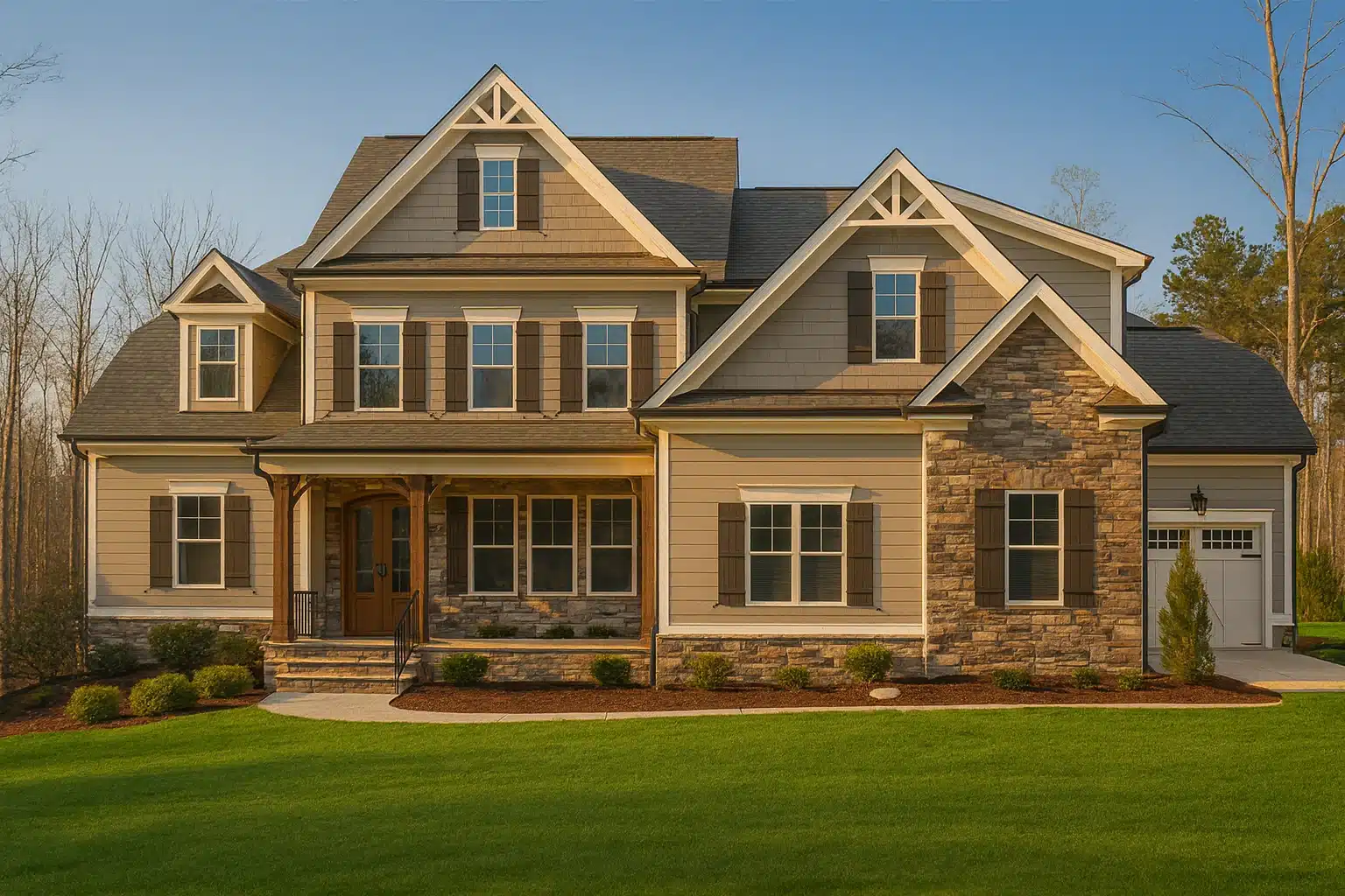 Spacious 2-Story Craftsman House Plan with Bonus Room