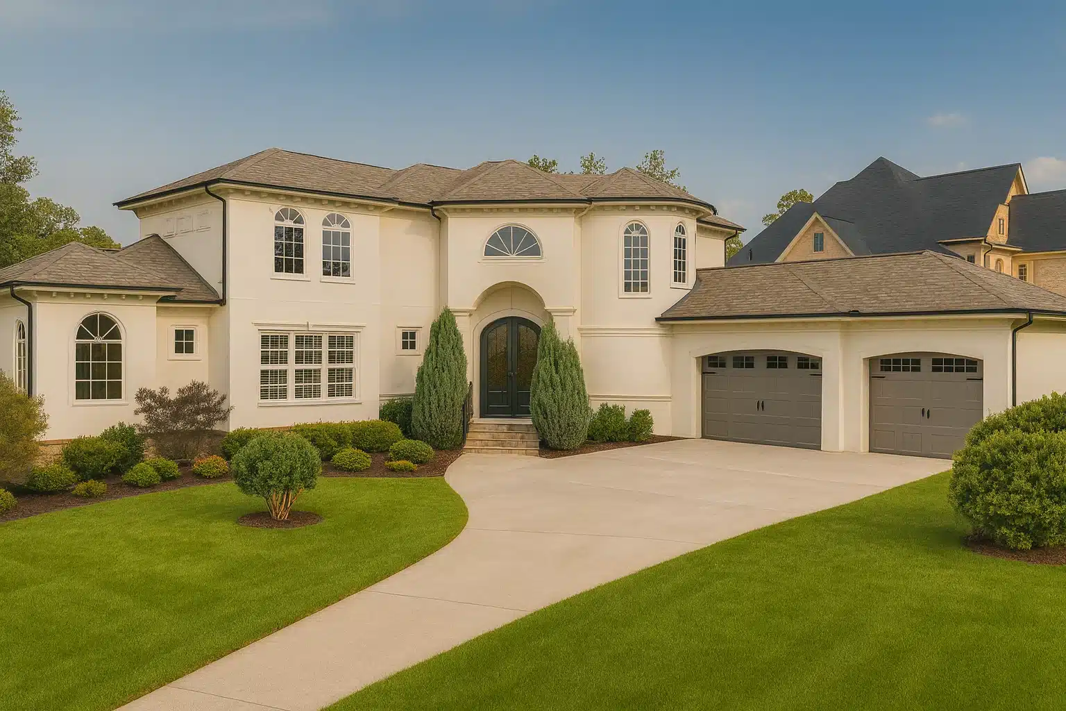 European House Plans 6 Luxury 2-Story House Plan with Pool, Open Layout & French Country Design