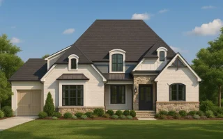 Plan  17-1824 - Aster Mill Lodge |  New American - 5-Bed, 5-Bath, 4,184 SF